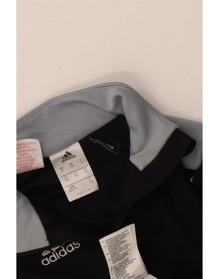 Adidas Chicos Climalite Jersey Chándal Top 7-8 Años Pequeño Negro