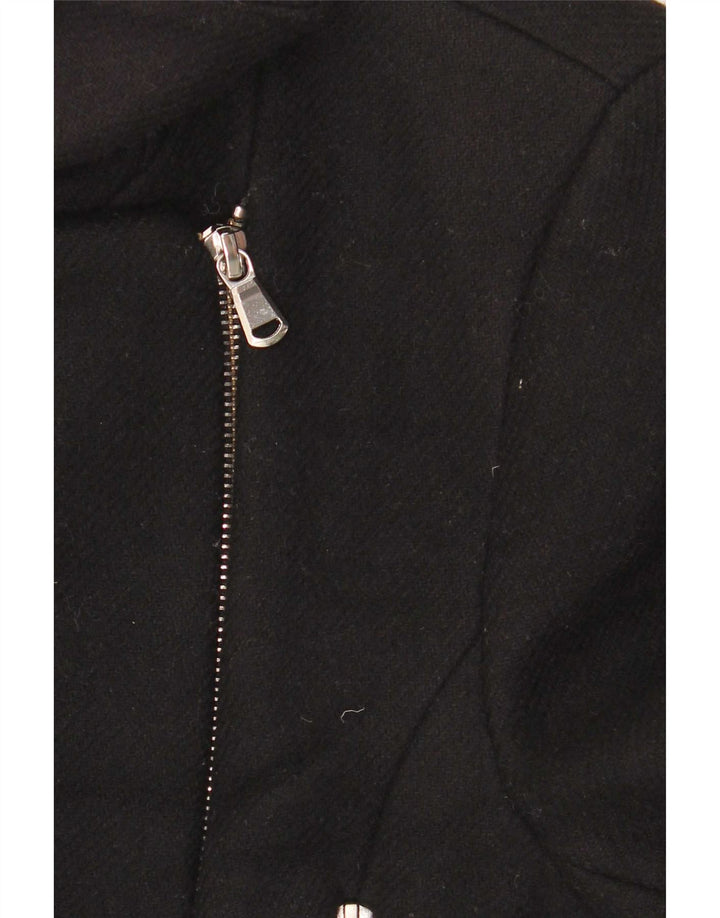 Zara Mujer Abrigo Reino Unido 44 Grande Negro