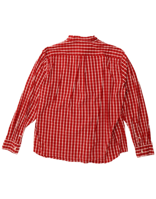 Dockers Camisa Hombre XL Cuadros Rojos Algodón