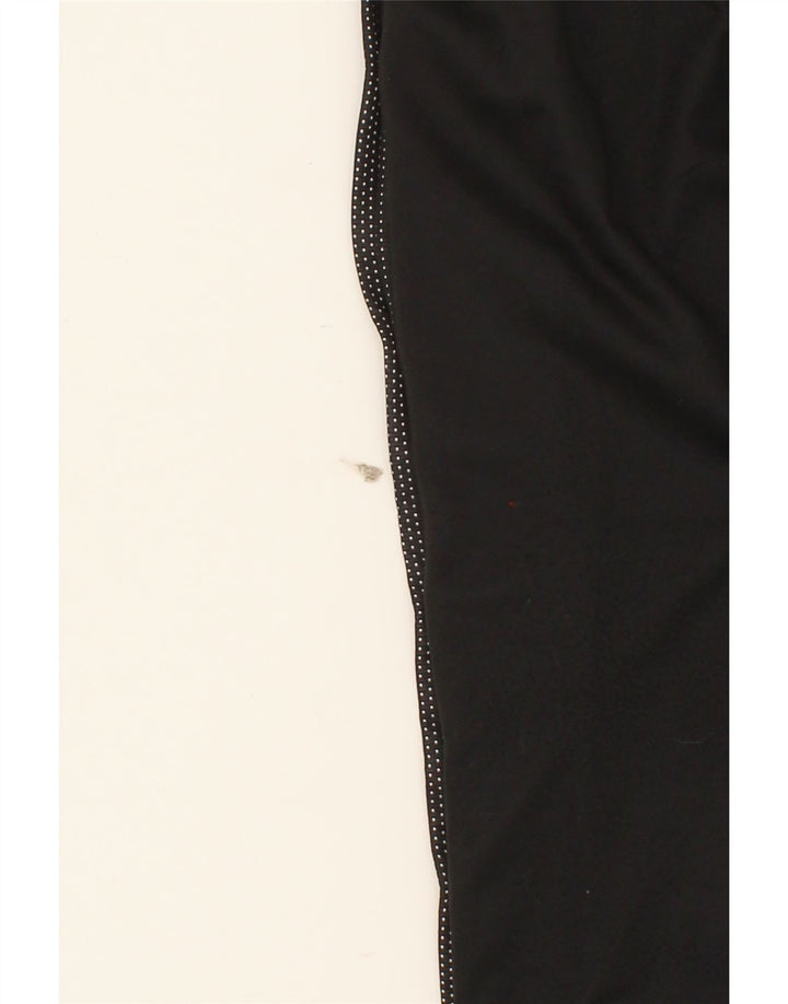 CHAMPION Boys Graphic Tracksuit Trousers 9-10 Years Black Polyester Vintage Champion and Second-Hand Champion from Messina Hembry 
