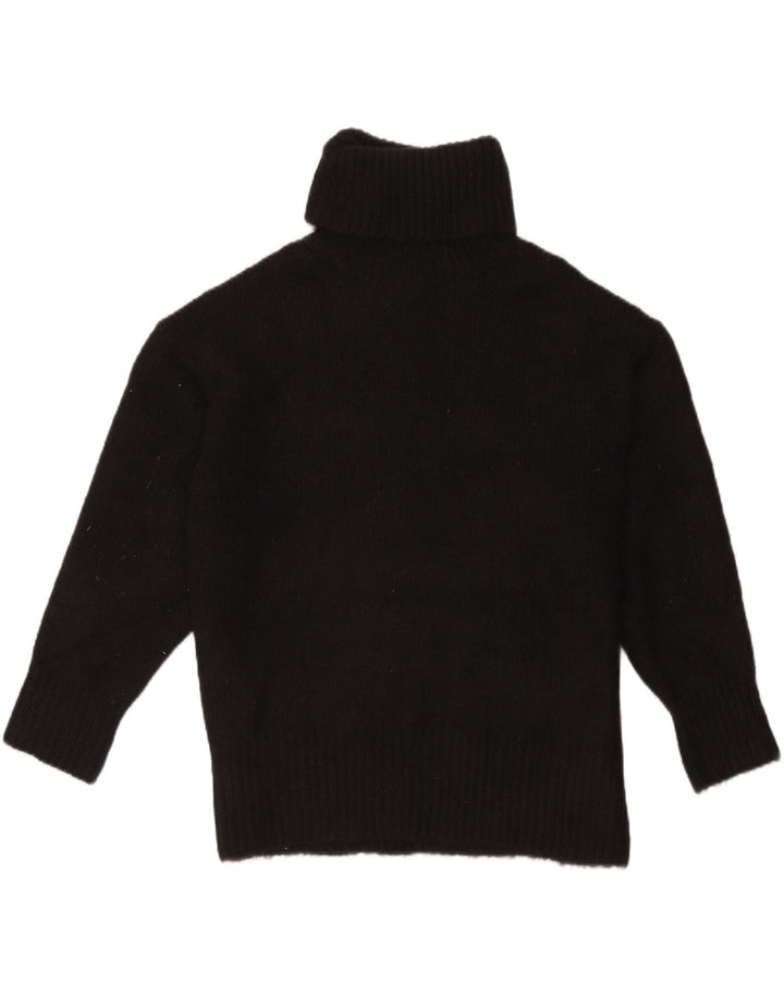 Zara Suéter De Cuello Alto De Gran Tamaño para Mujer Reino Unido 44 Acrílico Negro Mediano