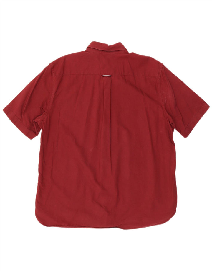 Fred Perry Camisa Manga Corta Hombre XL Granate Algodón