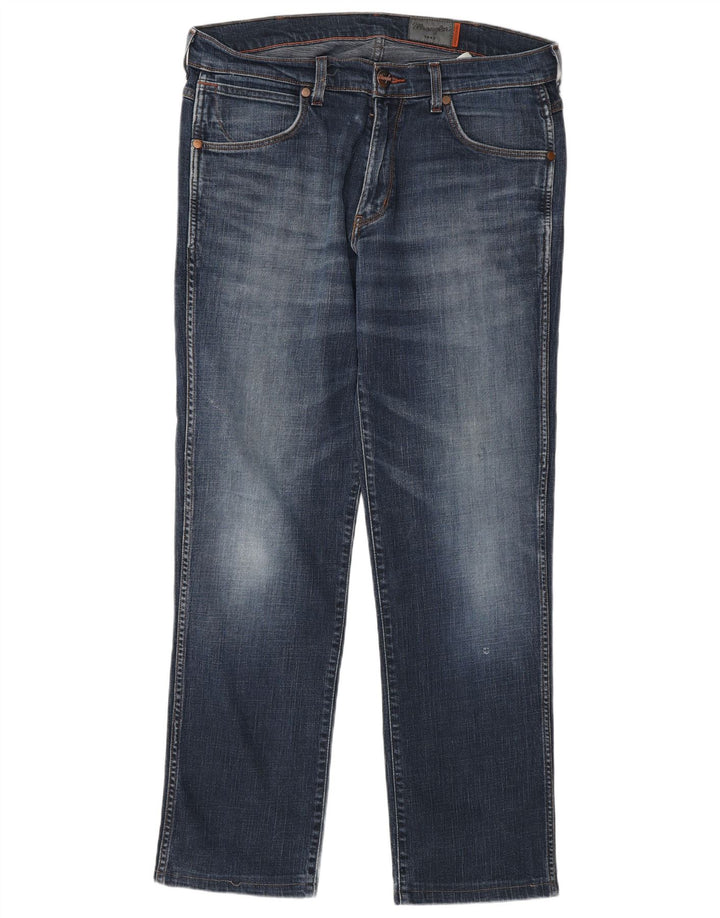 Vaqueros Wrangler Hombre Rectos W34 L30 Algodón Azul