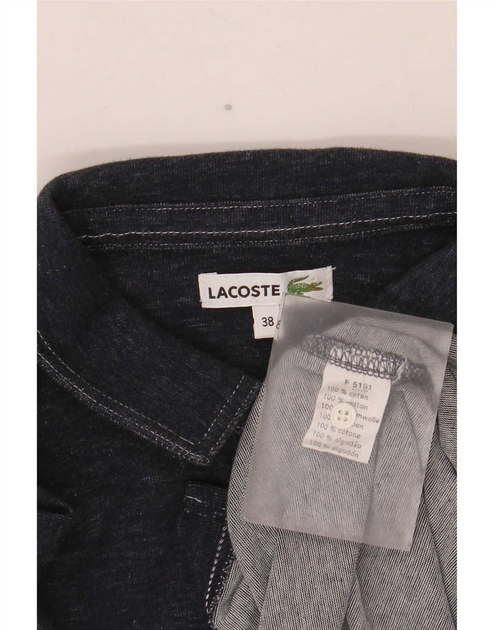 Vestido camisero Lacoste para mujer talla 38 mediano algodón azul marino