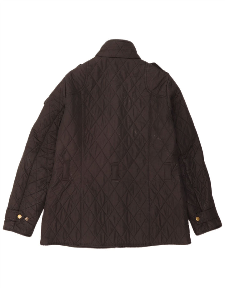Barbour Chaqueta acolchada militar para mujer Reino Unido 44 Poliéster negro grande