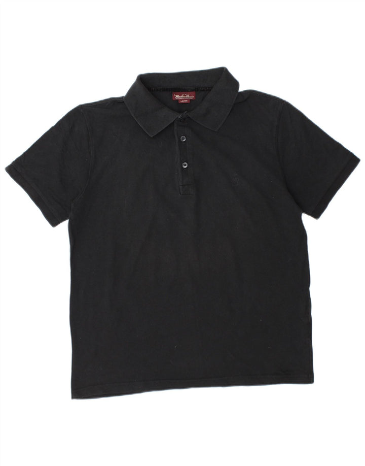 MARLBORO CLASSICS Polo para hombre grande negro