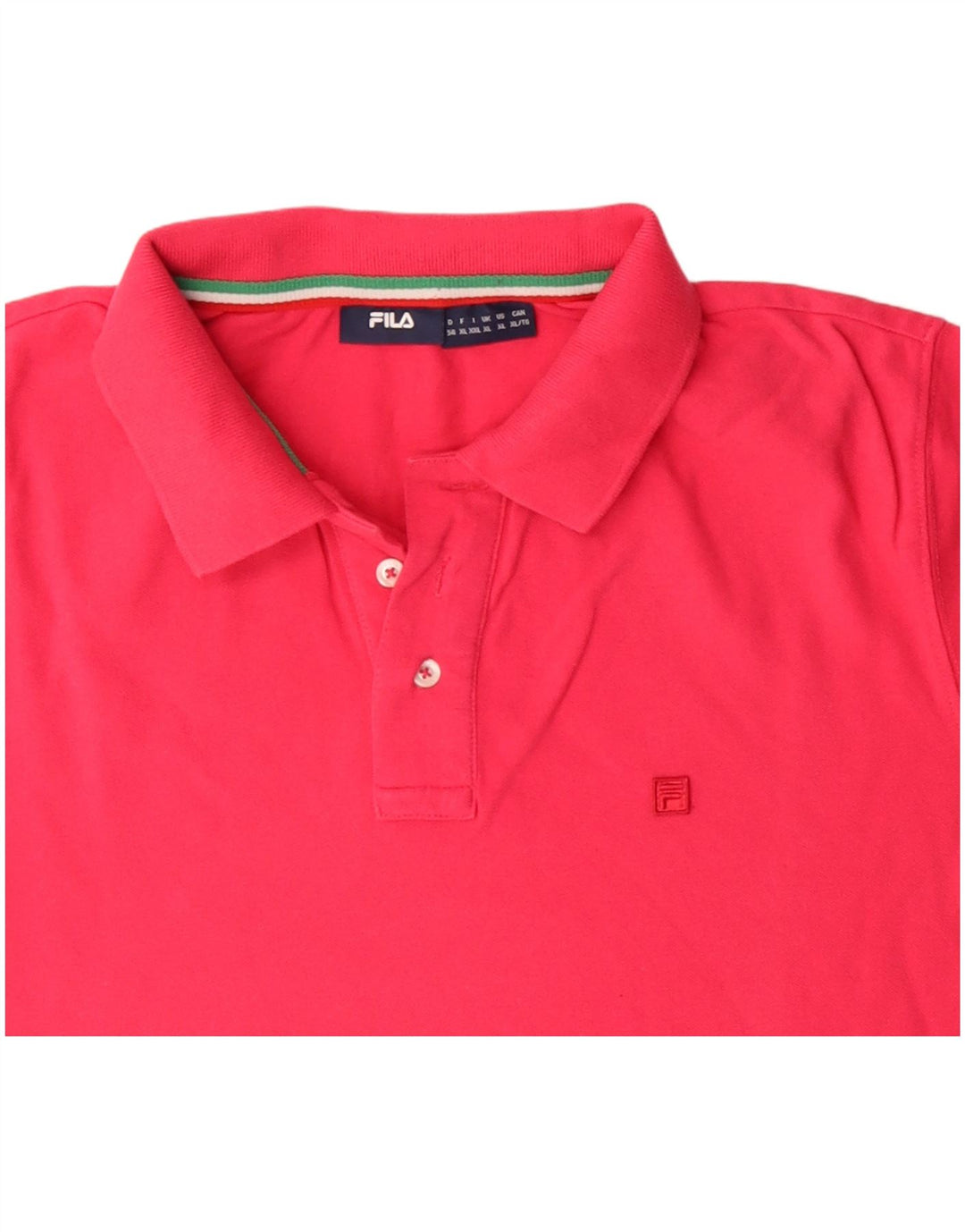 FILA Polo Hombre XL Algodón Rosa