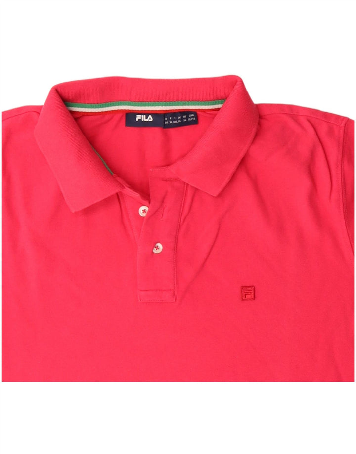 FILA Polo Hombre XL Algodón Rosa