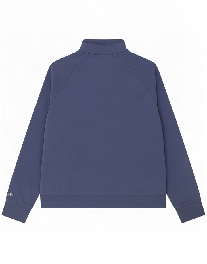 Ellesse Chaqueta superior de chándal gráfico para mujer UK 40 Algodón azul marino mediano