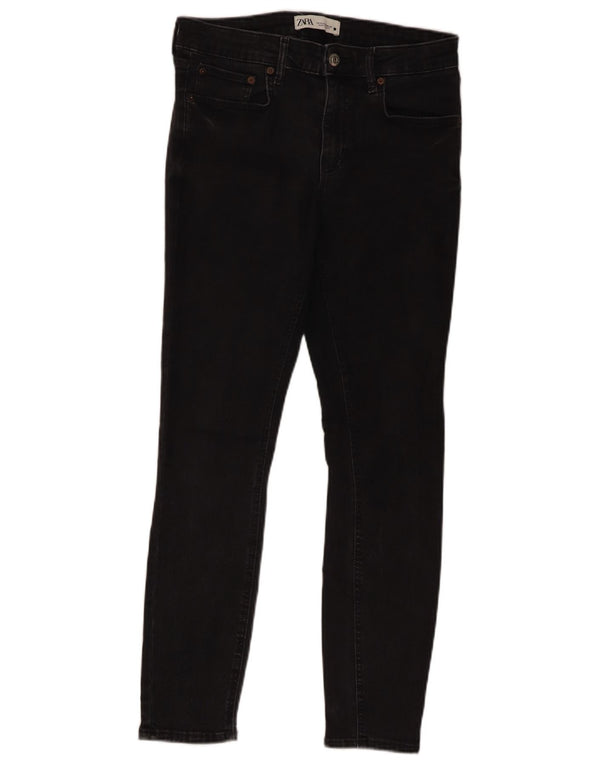 Zara Vaqueros pitillo para mujer EU 40 Medium W30 L27 Algodón negro