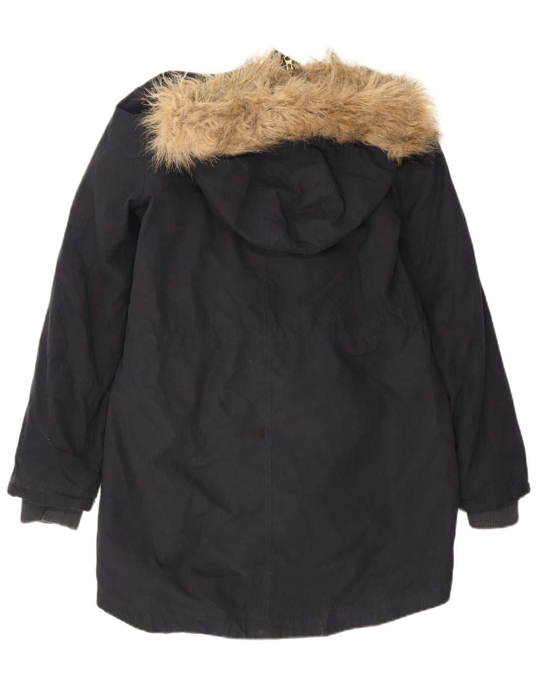 Oasis Chaqueta Parka Sherpa Extragrande con Capucha para Mujer UK 10 Small Azul Marino