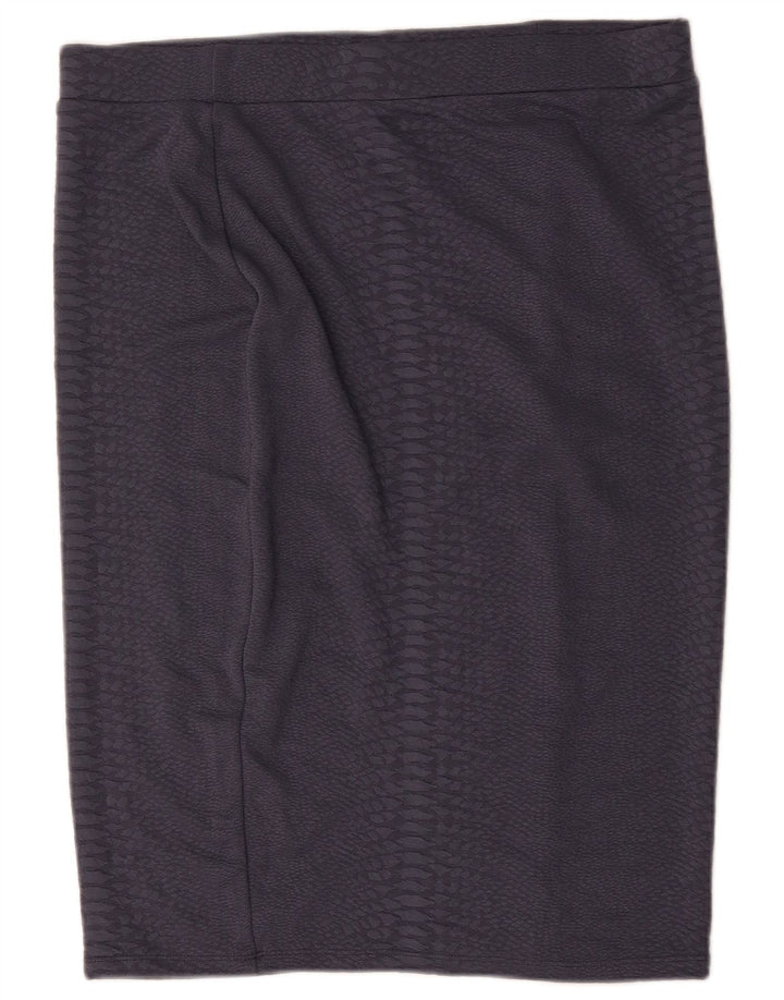 Falda lápiz para mujer Marks & Spencer UK 18 XL W36 Poliéster gris