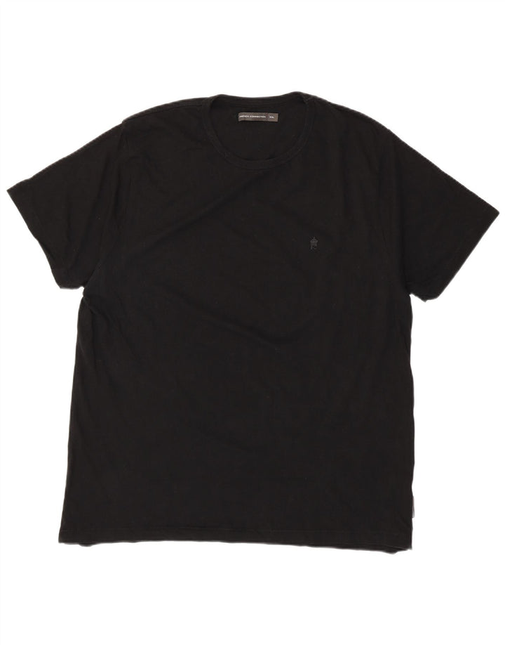 FRENCH CONNECTION Camiseta para mujer Top UK 20 2XL Algodón negro