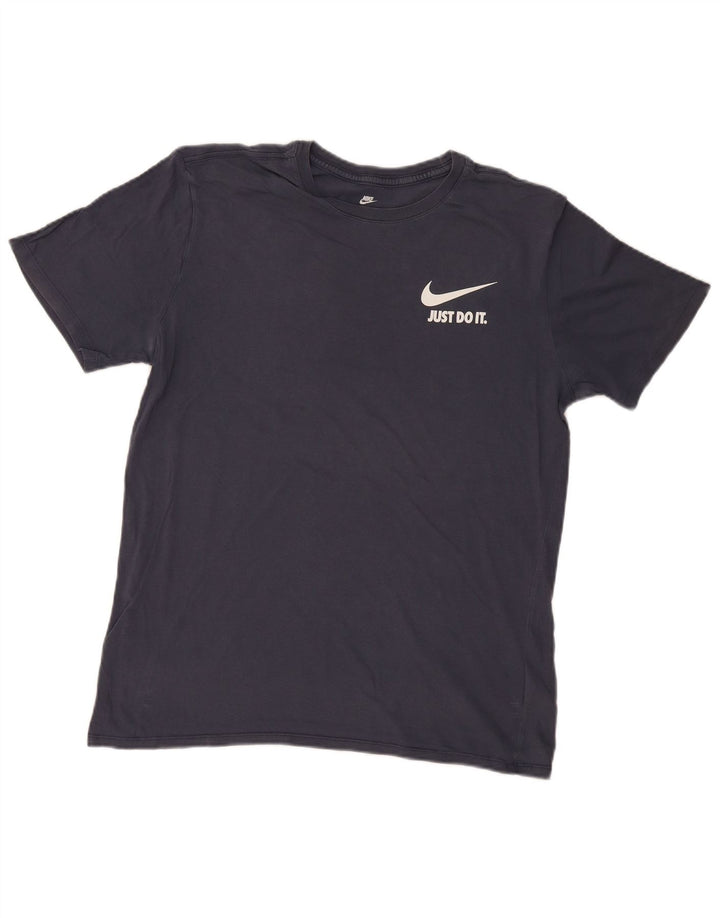 Nike - Camiseta gráfica para hombre, talla grande, algodón azul marino