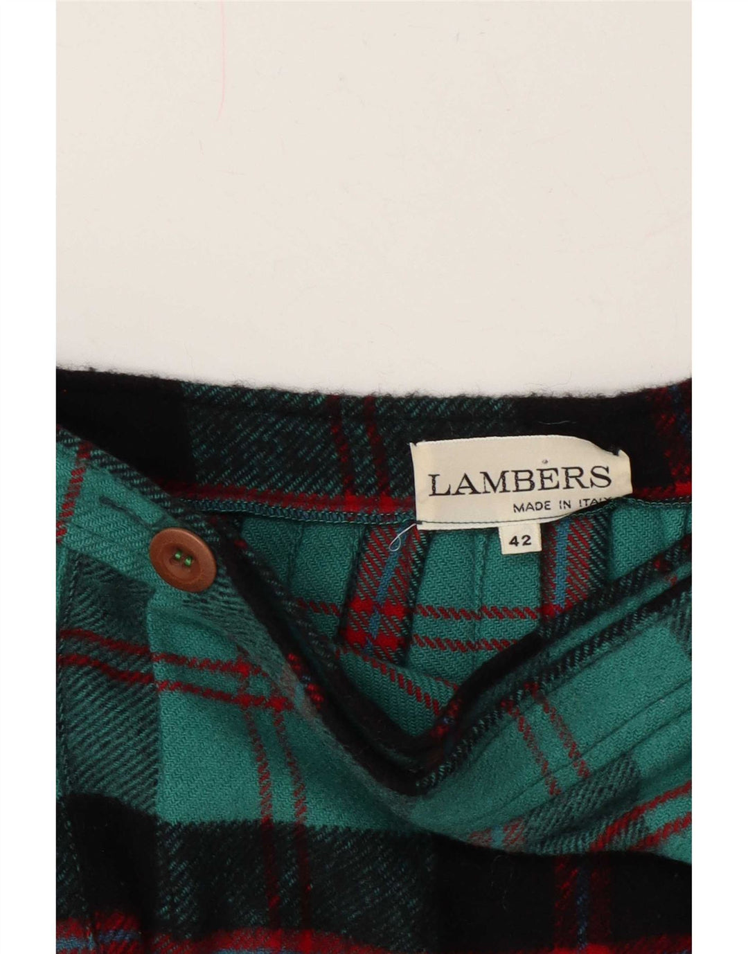 Lambers Falda Plisada con Cuchillo Envuelto para Mujer IT 42 Medium W28 Cuadros Turquesa