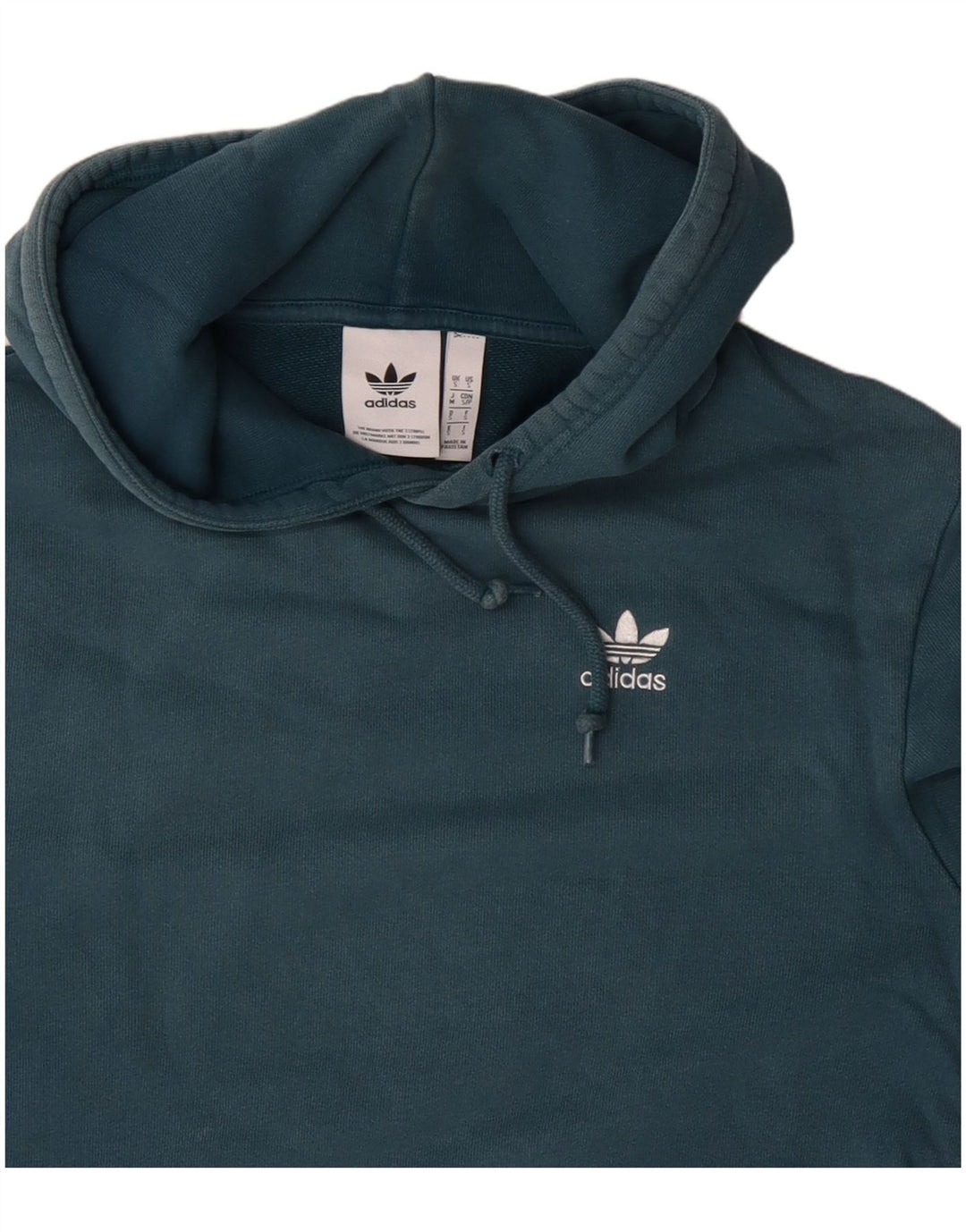 Adidas Hombre Sudadera Con Capucha Jumper Small Azul Algodón