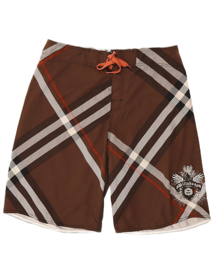 Bañador Billabong Hombre Graphic Bañador Grande Marrón A Cuadros Poliéster