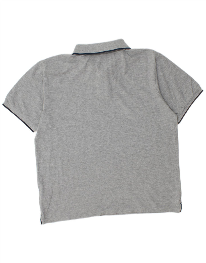 Polo North Sails para hombre de algodón moteado gris grande