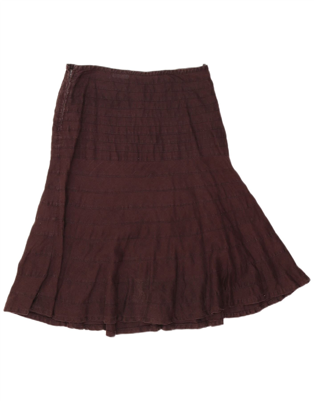Fenn Wright Manson Falda acampanada para mujer Reino Unido 14 Grande W30 Marrón Rayas