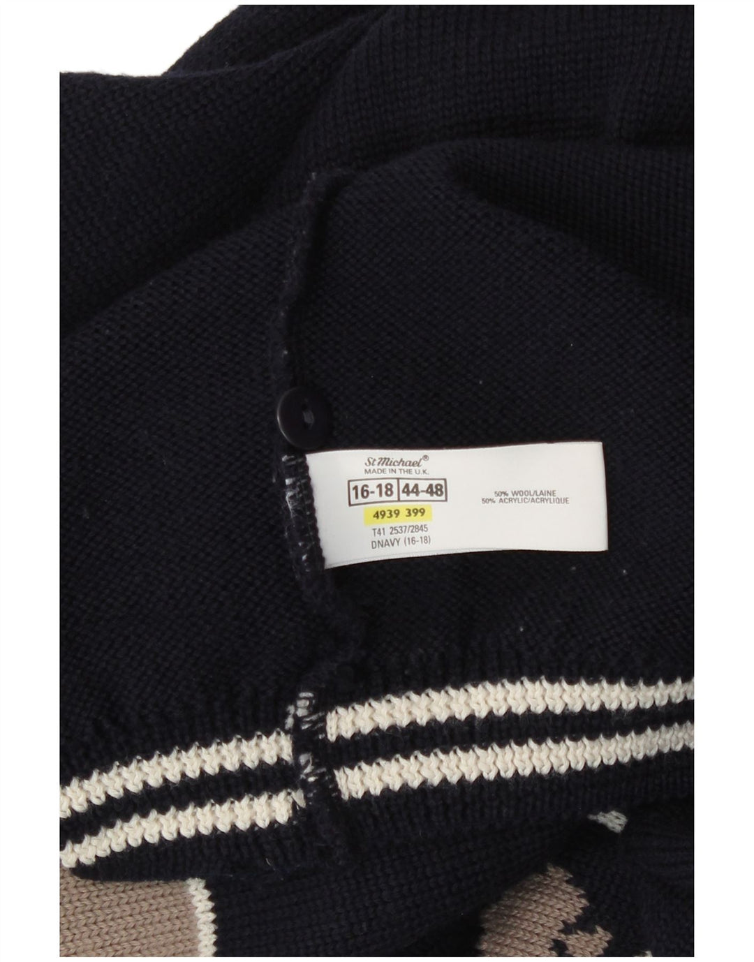 St Michael - Cárdigan para mujer, talla 40/40, talla grande, color azul marino