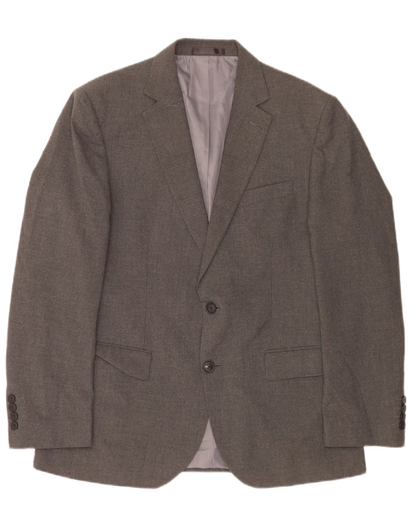 Marks & Spencer Chaqueta tipo blazer con 2 botones y corte regular para hombre UK 40 Gris medio