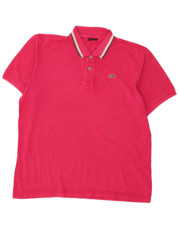 Napapijri Polo Hombre 2XL Algodón Rosa