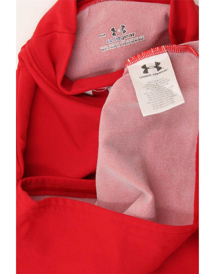 Under Armour Camiseta Cold Gear para mujer de manga larga UK 8 Small Red Nylon