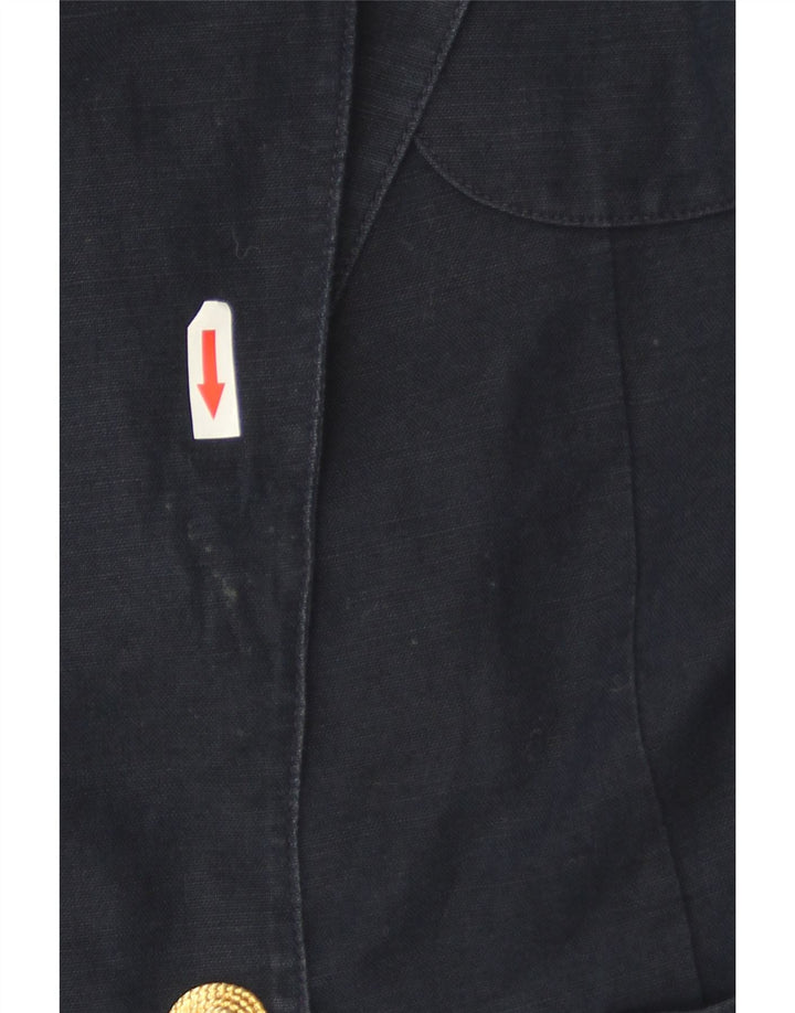 Luisa Spagnoli Chaqueta tipo blazer de 1 botón para mujer UK 10 Small Azul marino
