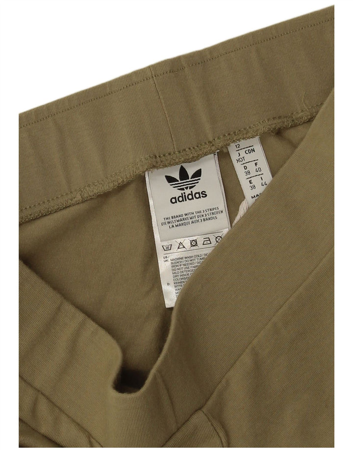 Adidas Leggings para mujer Reino Unido 12 Algodón caqui mediano