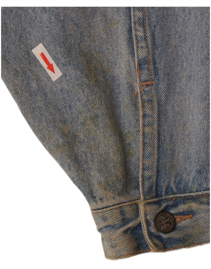 Ragazza Chaqueta Vaquera Mujer UK 40 XL Algodón Azul