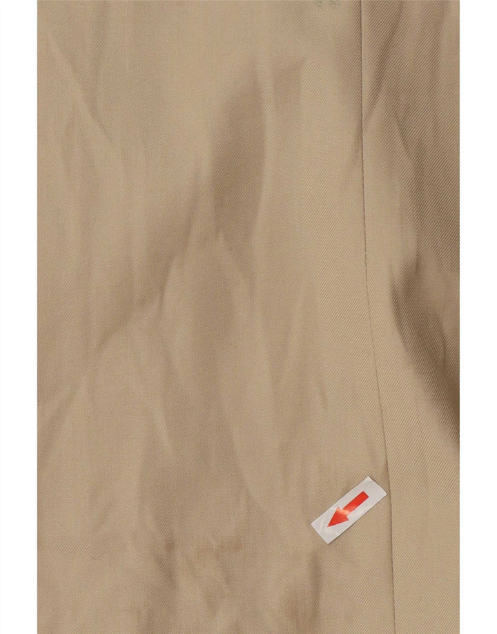 Aikha Chaqueta tipo blazer con estampado de 2 botones para mujer, talla holgada, talla 44, color beige medio