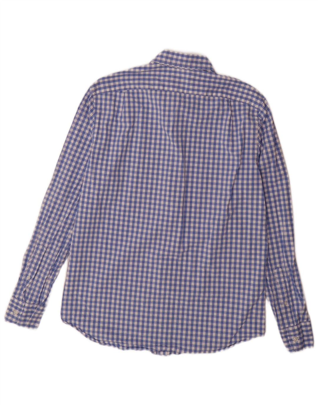 J. CREW Camisa de corte clásico para hombre de algodón a cuadros azul medio