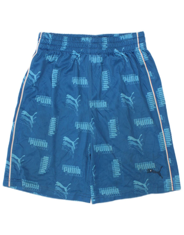Puma Boys Graphic Sport Shorts 6-7 años Azul Poliéster