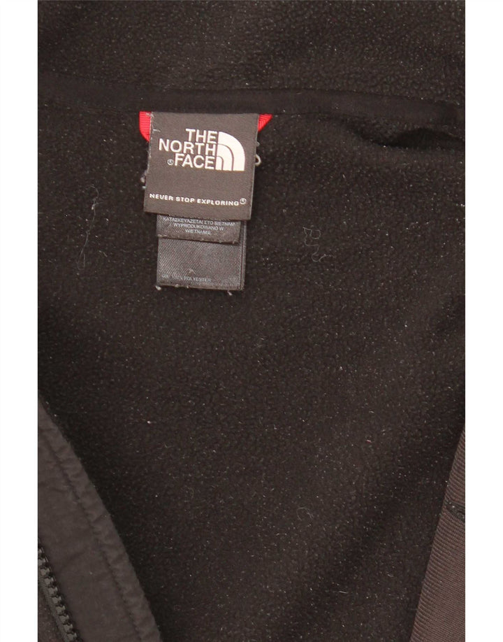 The North Face Chaqueta polar con forro gráfico para hombre, talla 40, poliéster negro grande