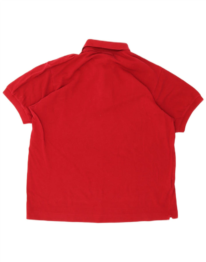Polo Lacoste para hombre talla 5 grande algodón rojo