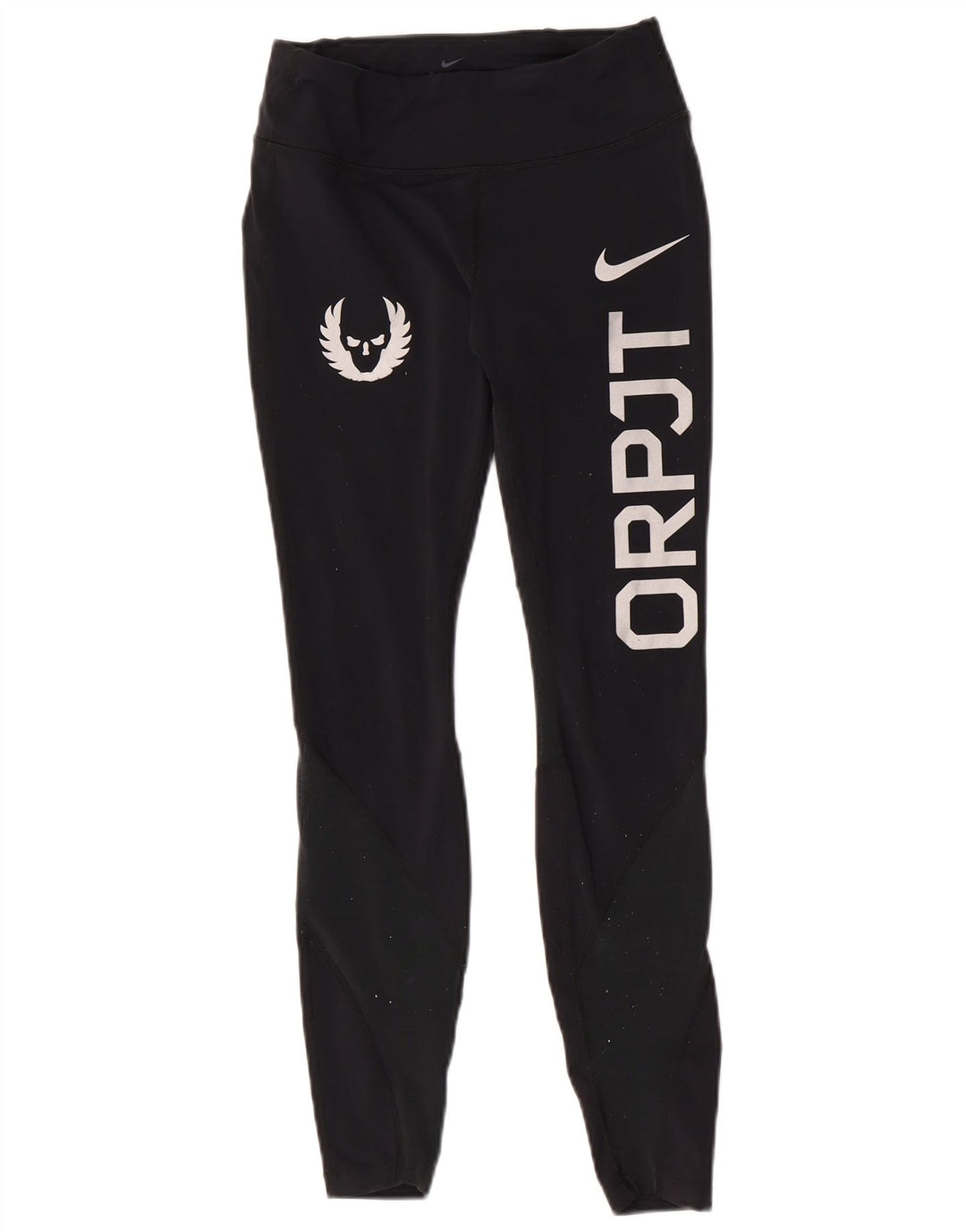 Nike Leggings Oregon Graphic para mujer UK 8 Small Black Nylon