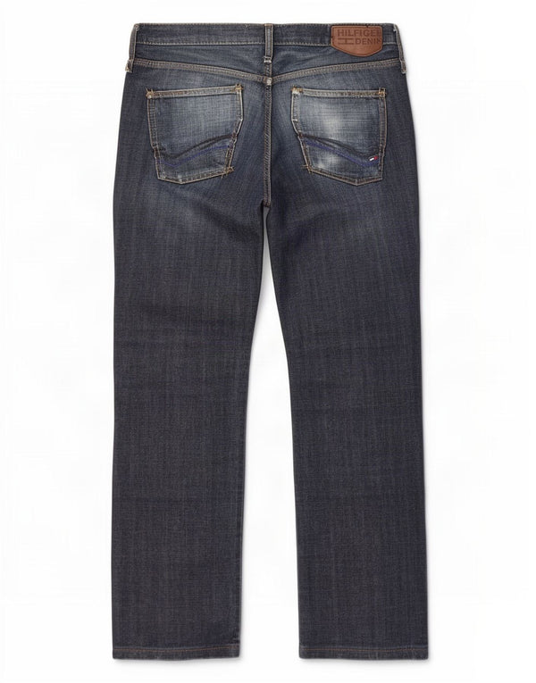 Tommy Hilfiger Vaqueros rectos para hombre W33 L34 Algodón azul marino