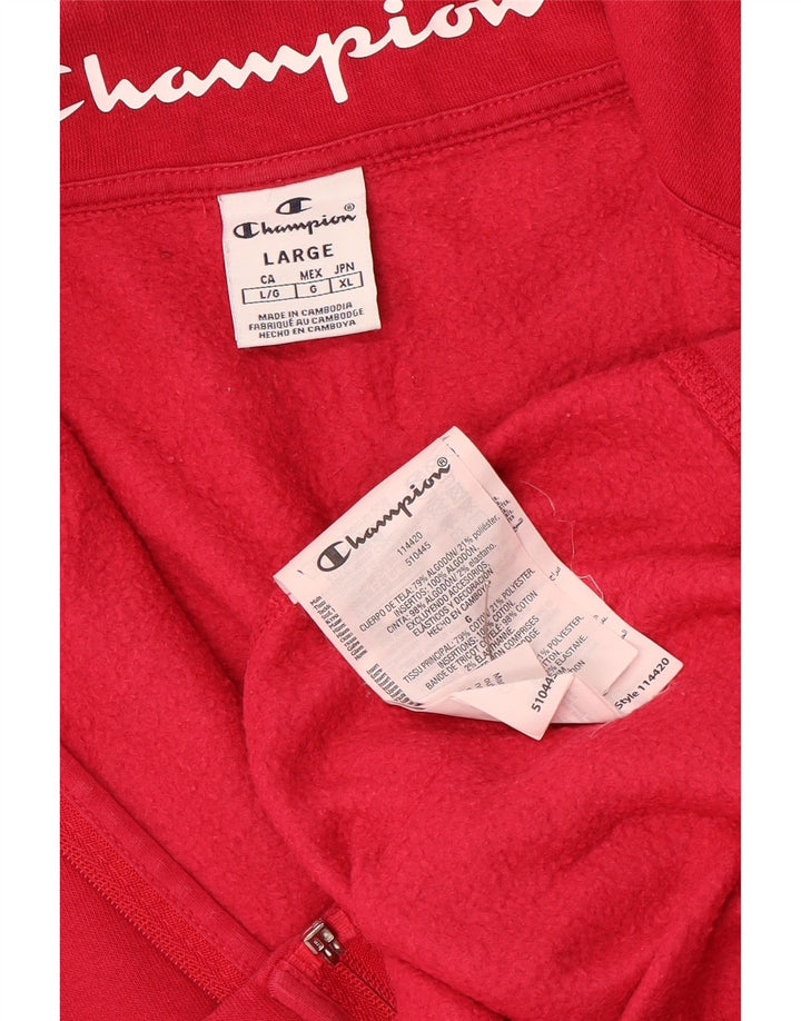 Champion Chaqueta de chándal para mujer UK 16 Large Pink Cotton