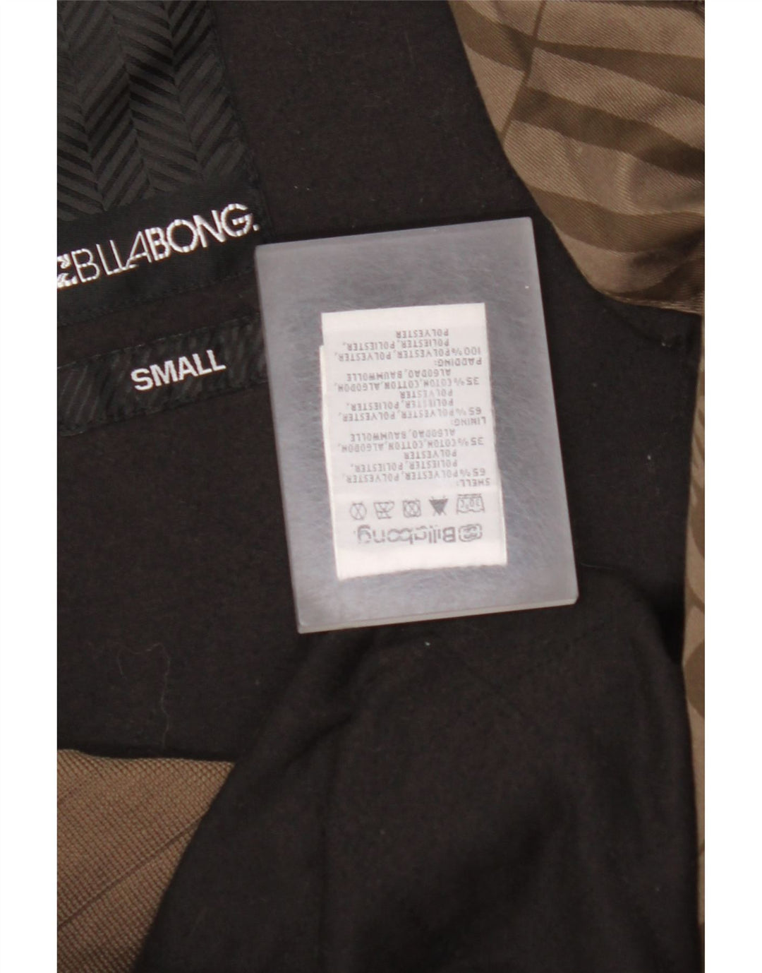 BILLABONG Chaqueta bomber gráfica para hombre UK 36 Small Marrón Poliéster