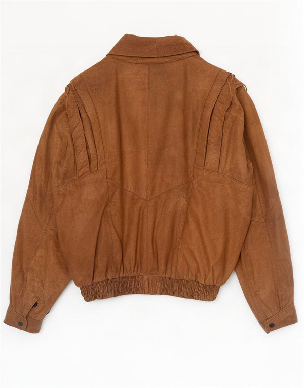Vintage hombres chaqueta de cuero Reino Unido 40 marrón grande