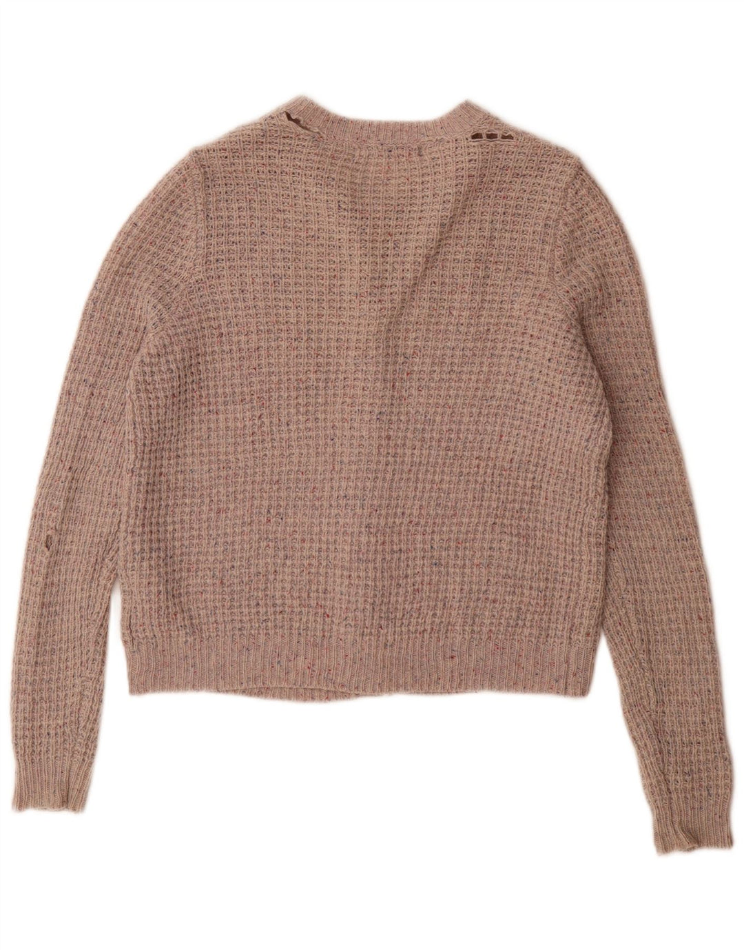 Marks & Spencer - Cárdigan para mujer, talla 40, talla grande, lana moteada gris