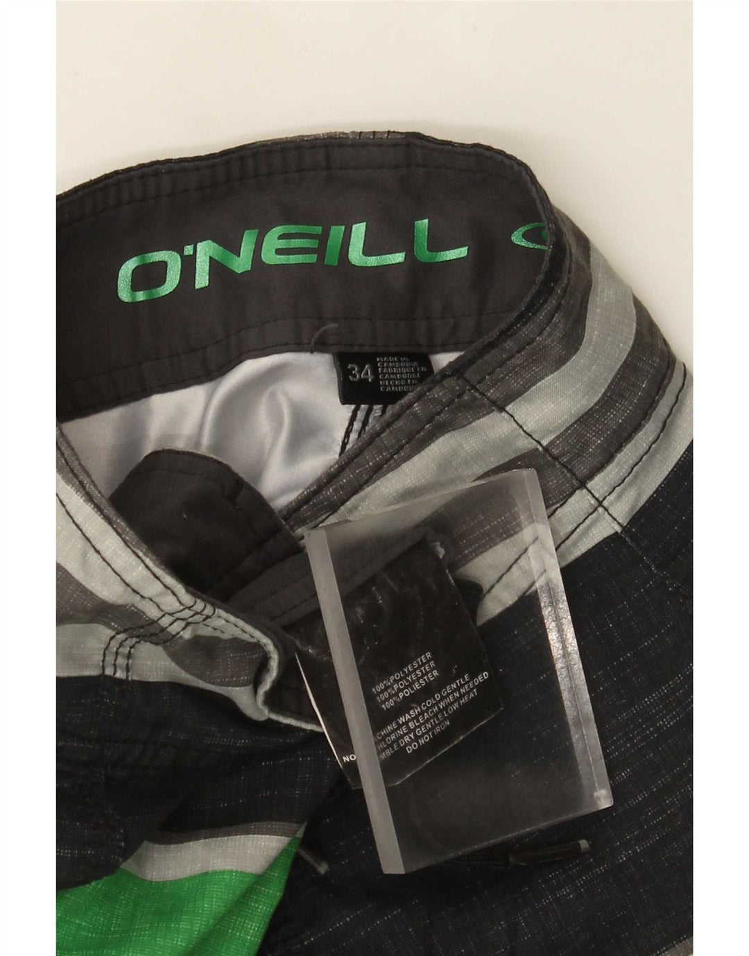 Bañador O'Neill Hombre Bañador Grande Poliéster A Rayas Negras