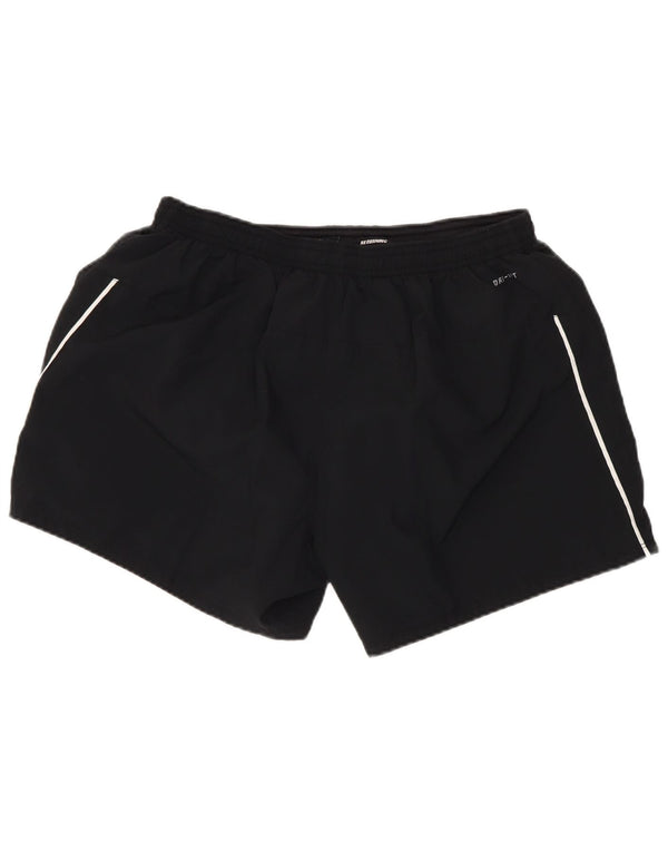 Nike - Pantalones cortos deportivos Dri Fit para mujer, talla 40, talla grande, poliéster negro