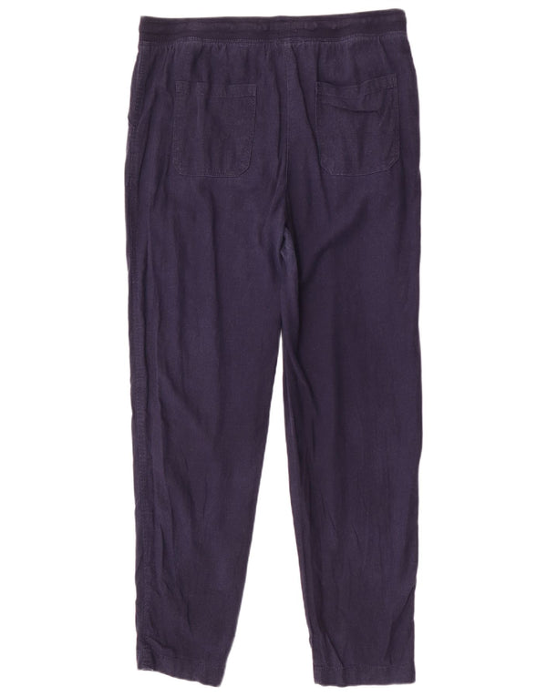Marks & Spencer Pantalones chinos cónicos para mujer UK 40 Large W34 L31 Azul marino