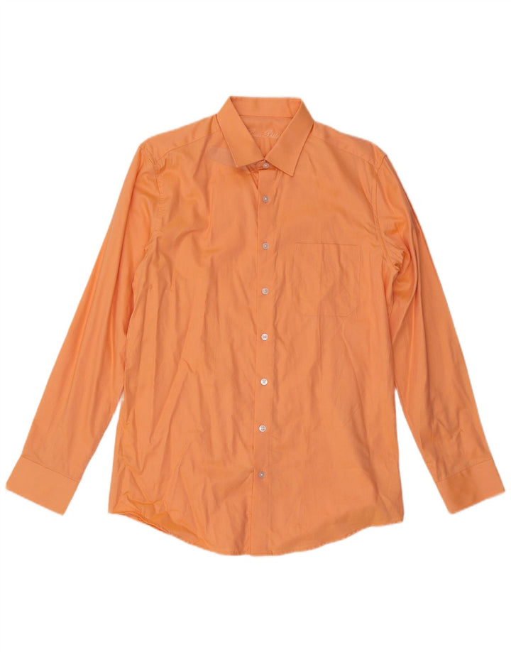 Camisa Louis Philippe para hombre talla 40 algodón naranja mediano