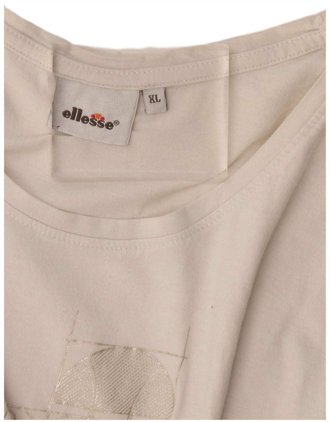 Ellesse Camiseta gráfica para mujer UK 40 XL Off White