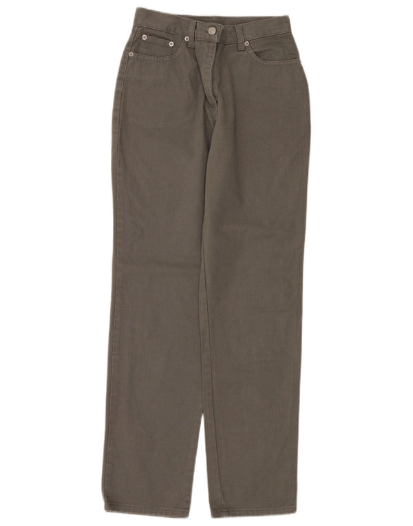 Oviesse Jeans cónicos de cintura alta para mujer IT 42 Medium W26 L30 Algodón gris