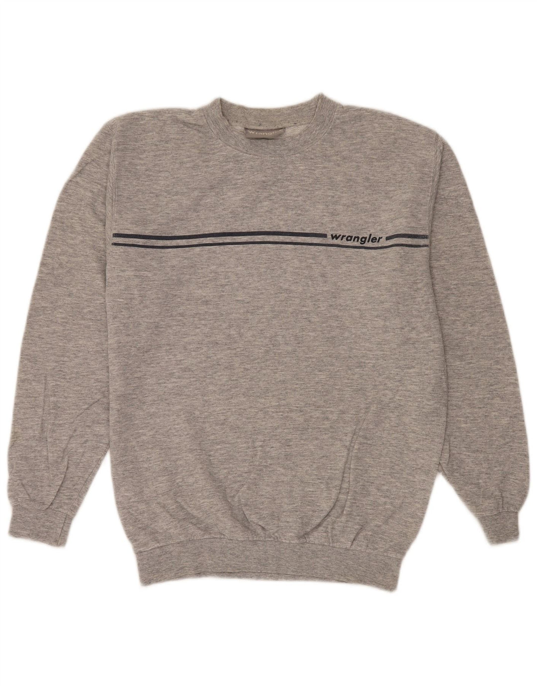 Wrangler Hombre Sudadera Jumper Small Gris Moteado De Algodón