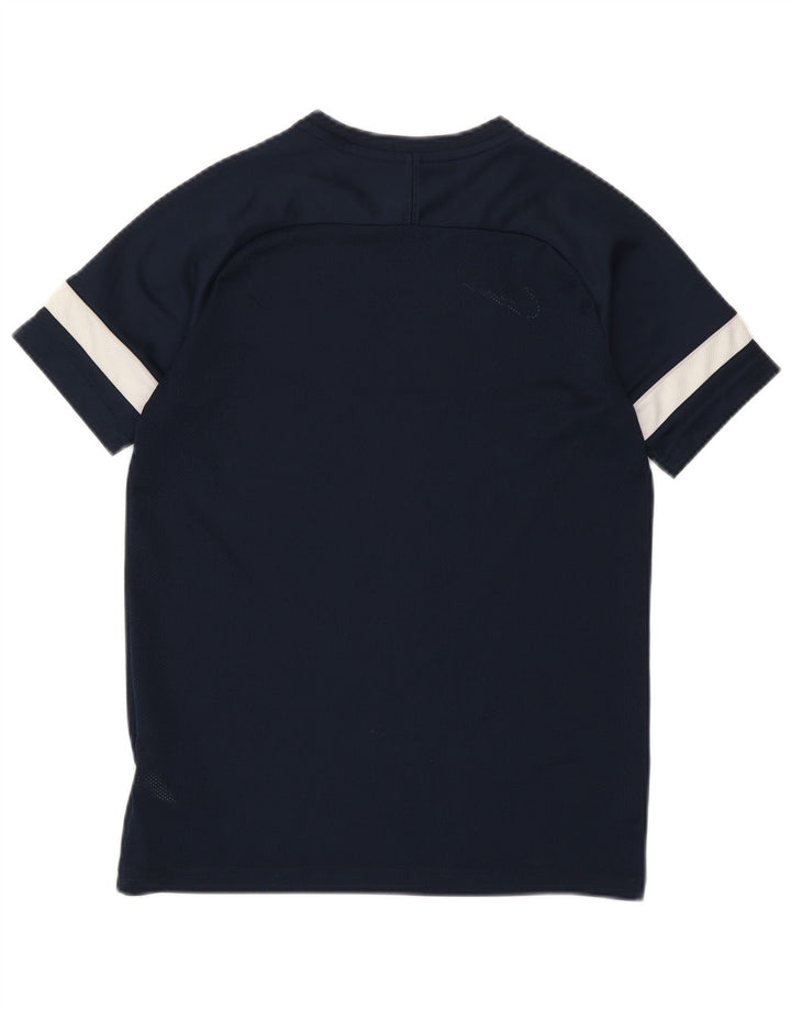Nike Camiseta para niño 12-13 años Grande Azul Marino Rayas Poliéster