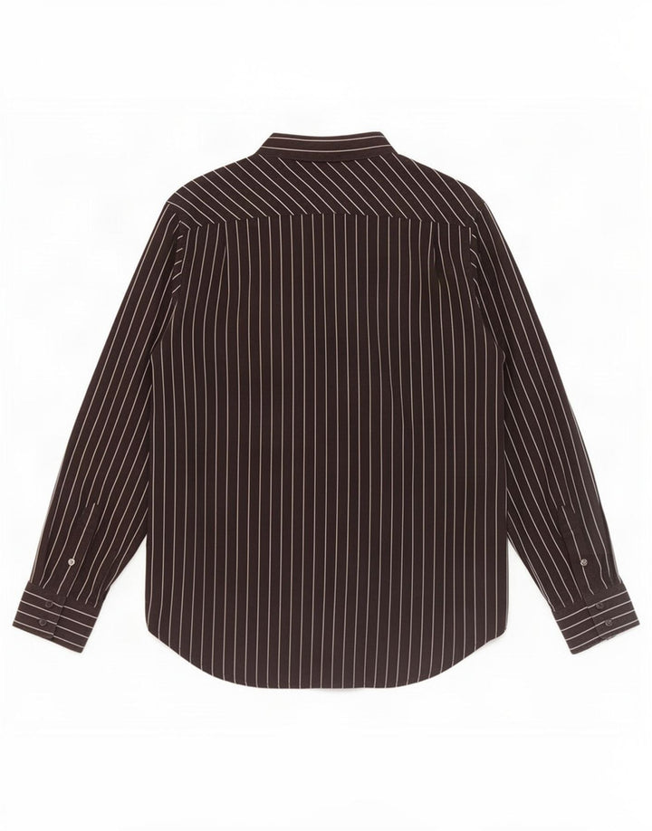 Camisa Vans Hombre Mediana De Algodón A Rayas Negras